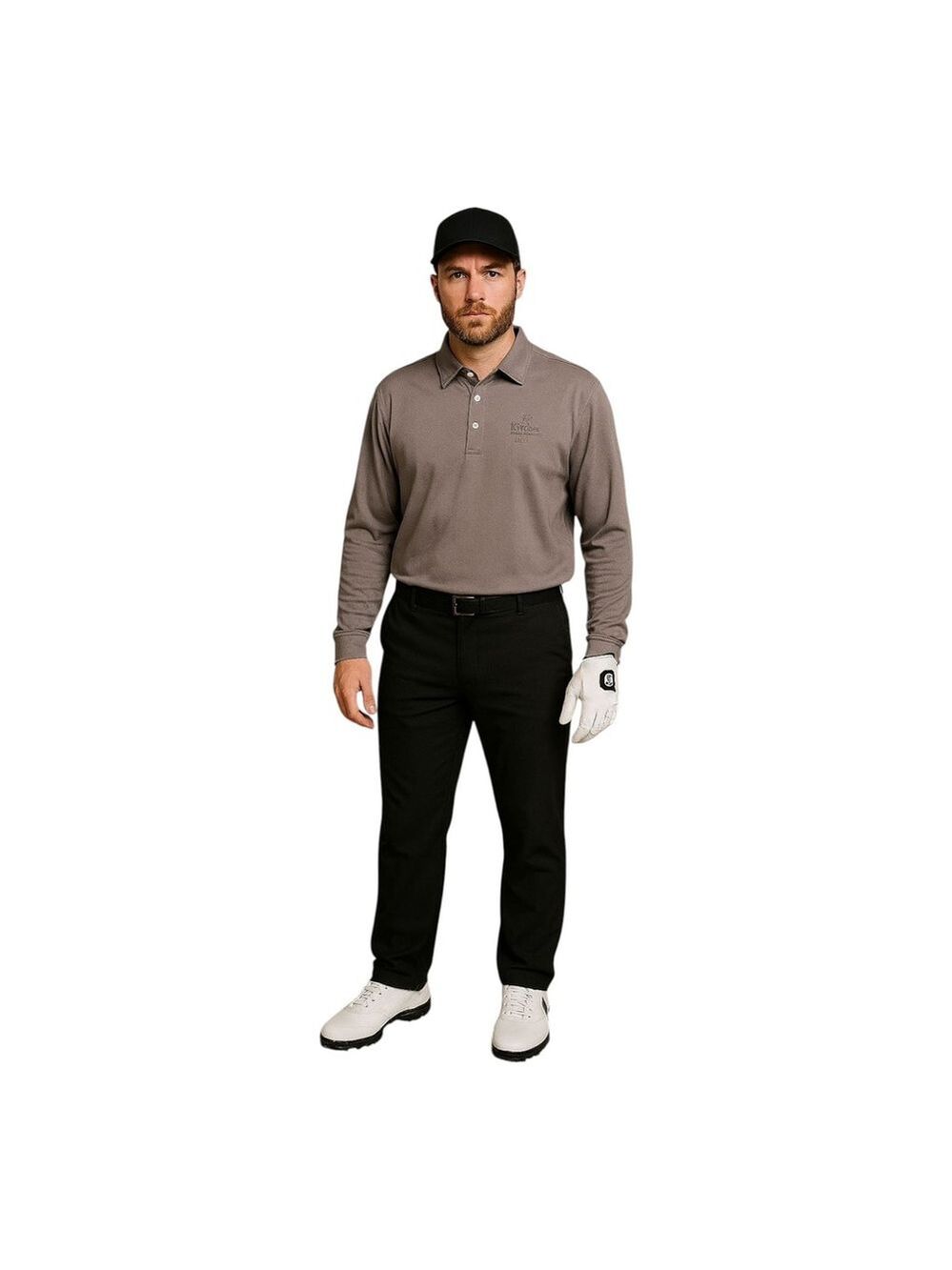 NEW NIKE Tiger Woods Collection Men Polo Shirt Large Golf Dri-Fit Grey Heineken
